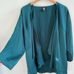 Bobeau Turquoise Knit Cardigan